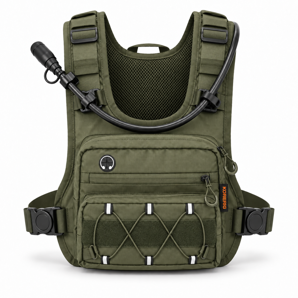 KORERIG 01 hydration vest in Olive