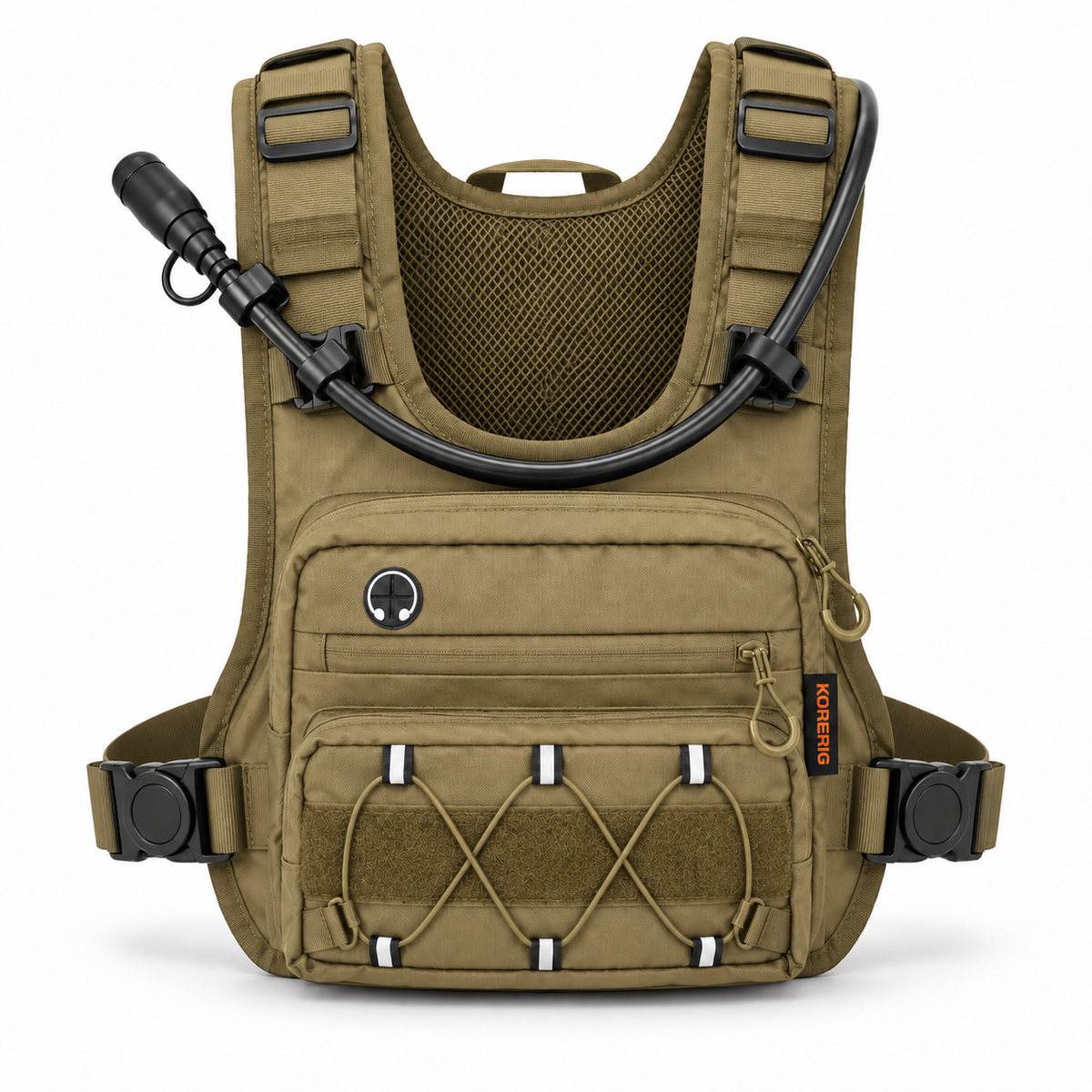 KORERIG 01 hydration vest in Coyote